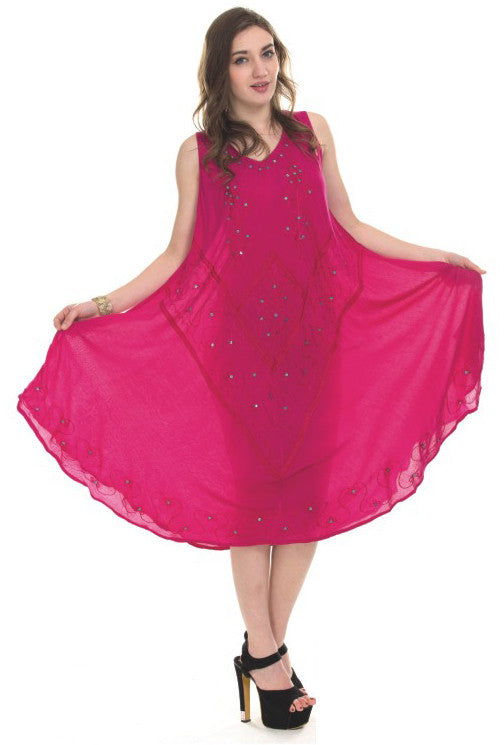 women's-rayon-gowns---solid-colors-w/-embellishments