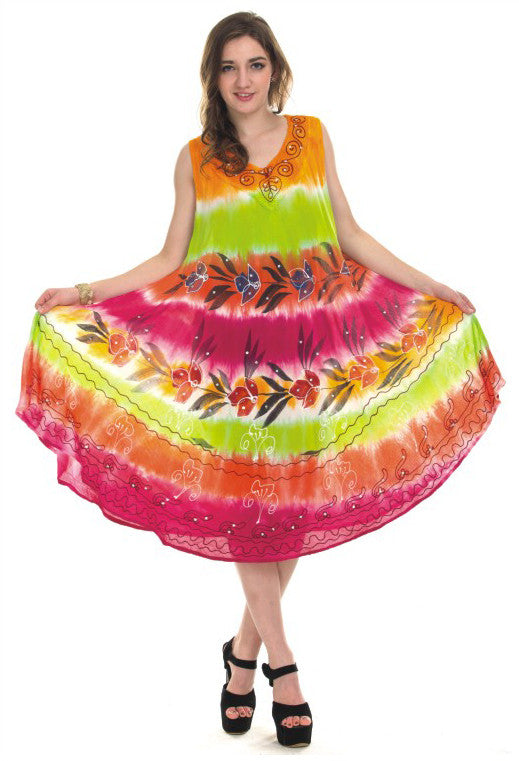 women's-rayon-gowns---plant-prints
