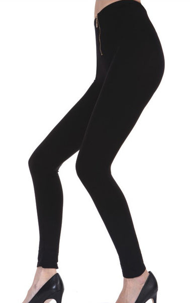 women's-high-waisted-leggings-w/-zipper---black-only