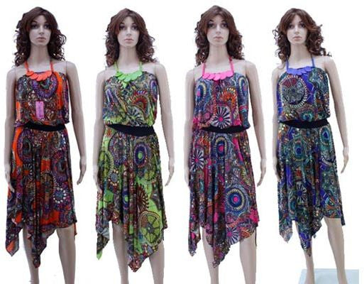 women's-ornate-circular-print-sundresses-w/-5-medallion-adornment