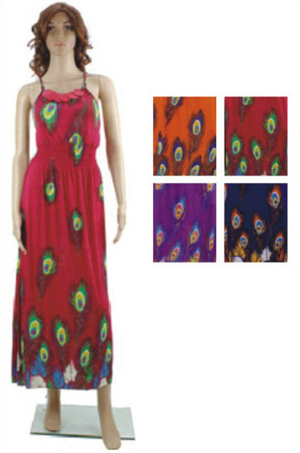 women's-long-sundresses---peacock-prints