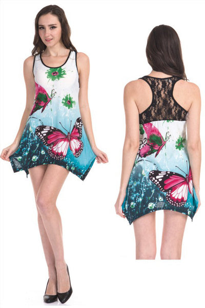 women's-lace-back-sundresses---butterfly-prints