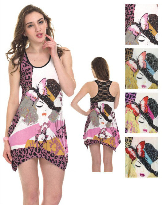 women's-lace-back-sundresses---butterfly-woman-prints