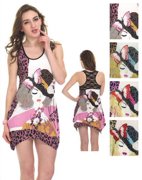 women's-lace-back-sundresses---butterfly-woman-prints