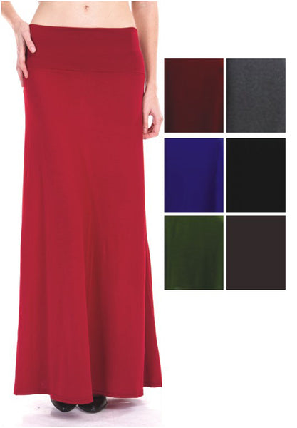 women's-long-skirts---assorted-solid-colors