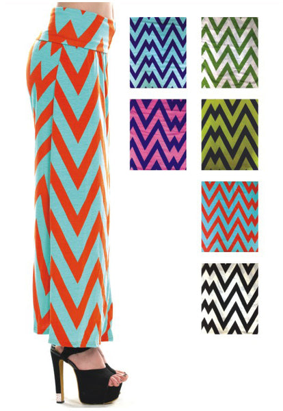 women's-long-skirts---chevron-designs
