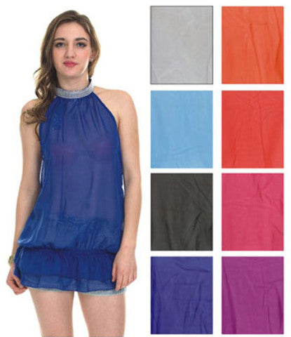 women's-bloused-sleeveless-tops---solid-colors