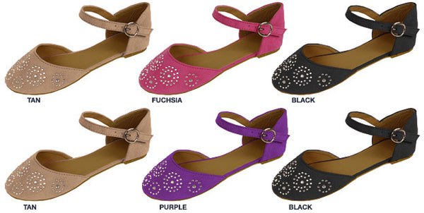 girls-microsuede-d'orsay-flats-with-rhinestones-&-ankle-strap