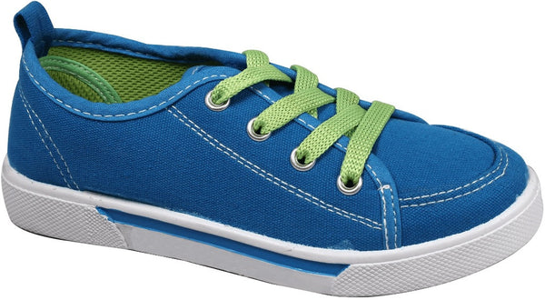 kids-blue-w/green-laces-canvas-sneaker-(11-3)