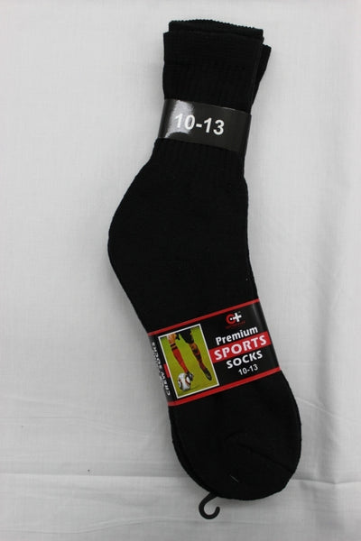 cotton-plus-women's-black-premium-crew-socks