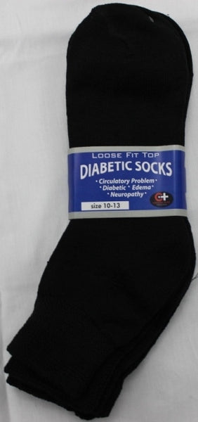 cotton-plus-men's-black-diabetic-ankle-socks