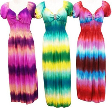 above-ankle-length-tie-dye-color-theme-dresses