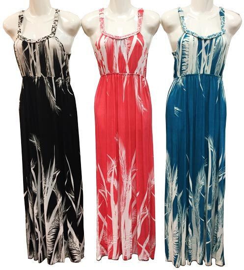 braided-shoulder-strap-plants-printed-dresses