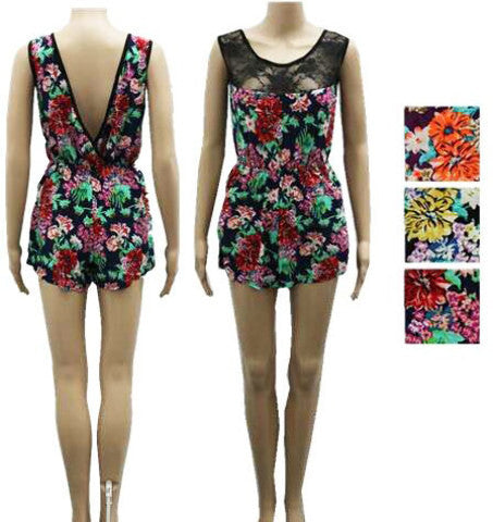 women's-one-piece-floral-print-dress-shorts