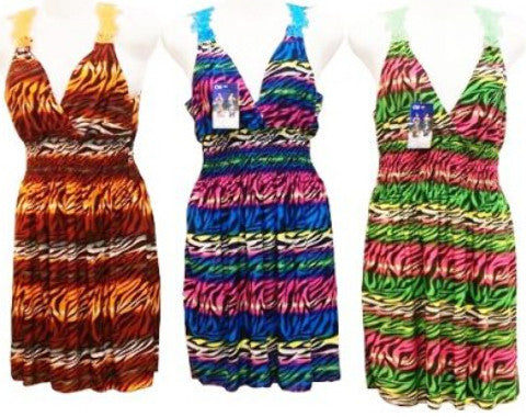 short-tiger-print-dresses-with-lace-back