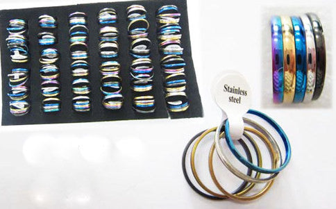 multicolor-stainless-steel-rings