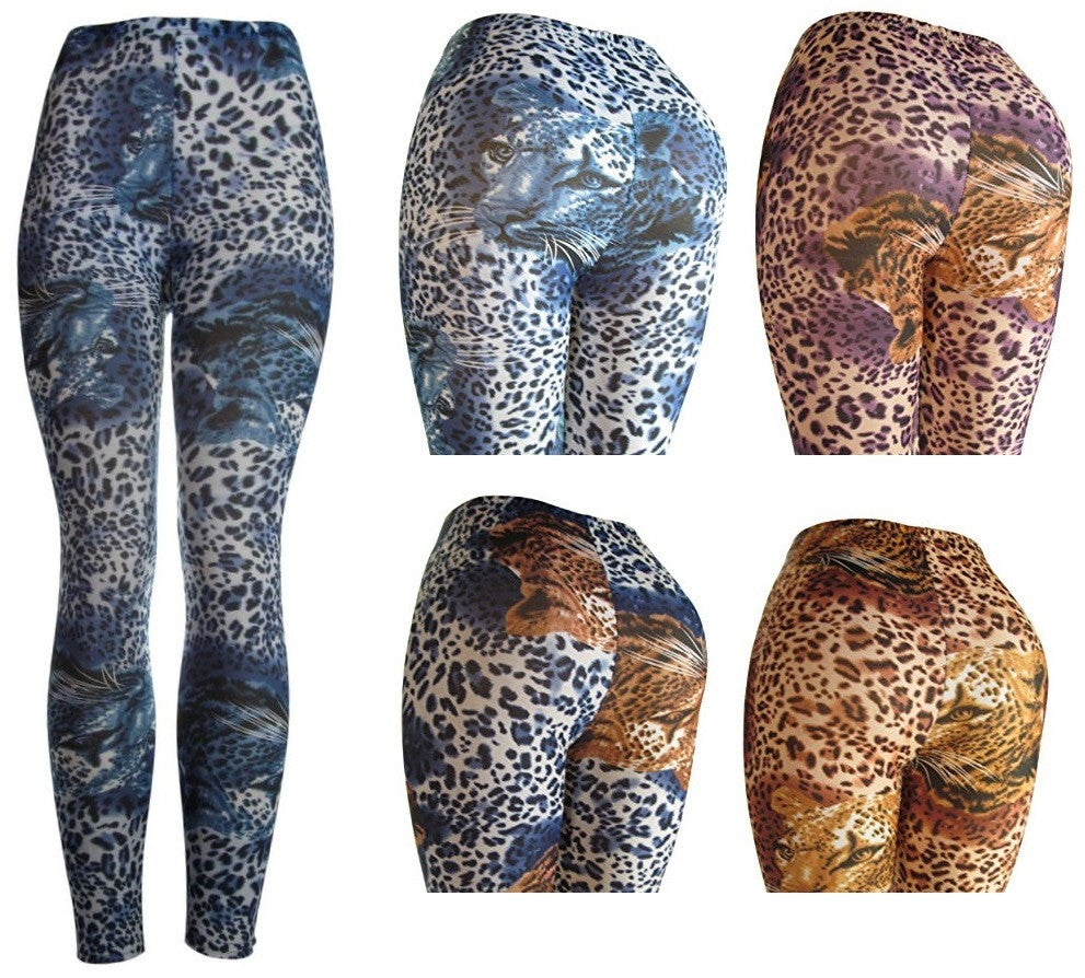j.ann-womens-tiger-face-seamless-long-leggings