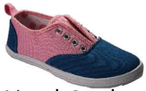 kids-size-5-10-pink/blue-canvas-slip-ons