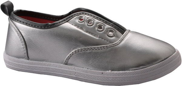 youth-size-11-3-silver-pu-slip-on-shoes