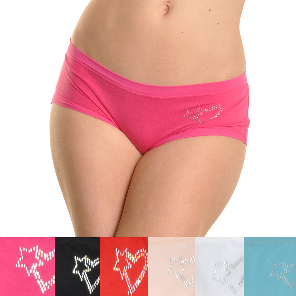 angelina-ladies-star/heart-rhinestone-hiphuggers