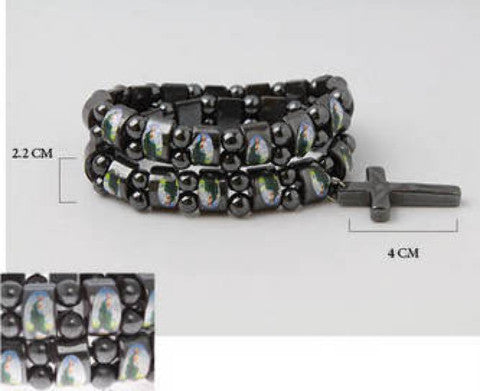 saint-hematite-rosary-bracelet