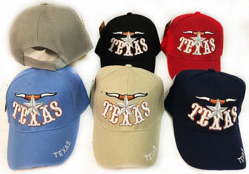adjustable-baseball-hat-texas-with-bull-horn