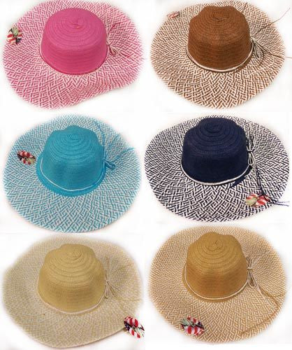 lady's-summer-sun-hat-with-bow-assorted