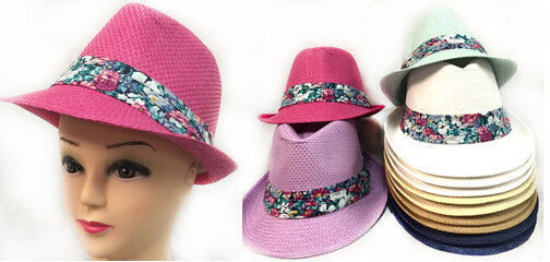 lady-fedora-hats-with-flower-bands