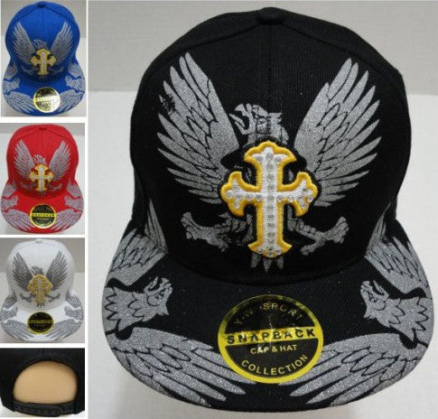 snap-back-flat-bill-cap--cross/phoenix