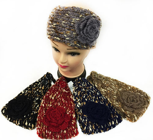satin-thread-knitted-flower-headbands