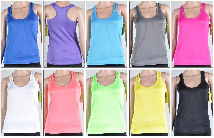 women's-racerback-scoop-neck-athletic-tank-tops---solid-colors