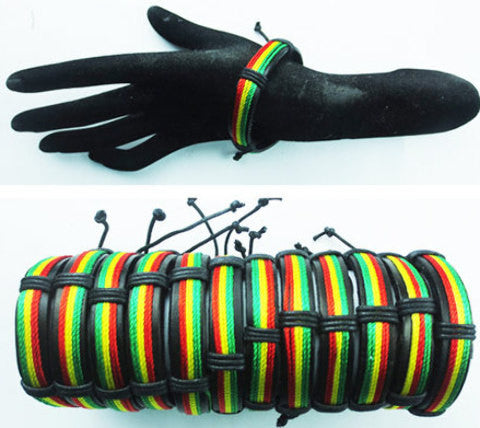 leather-bracelet-with-rasta-color-band