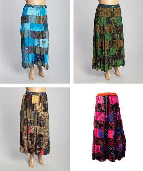 women's-maxi-skirt-with-patch-work-design