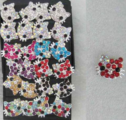 kitty-rhinestone-earrings-assorted-color