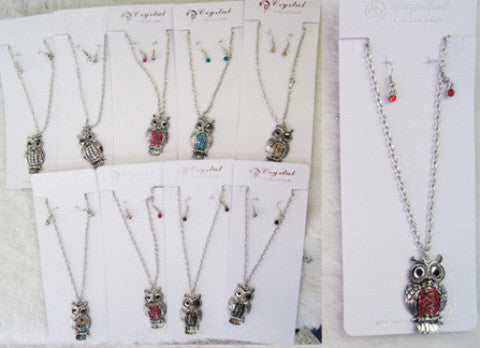rhinestone-owl-necklace-earring-set