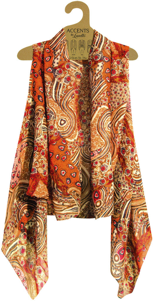 brown/orange-mixed-print-vest