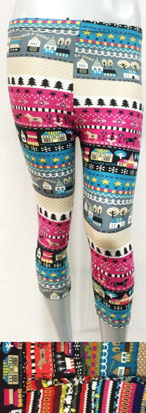 women's-printed-three-quarter-length-leggings