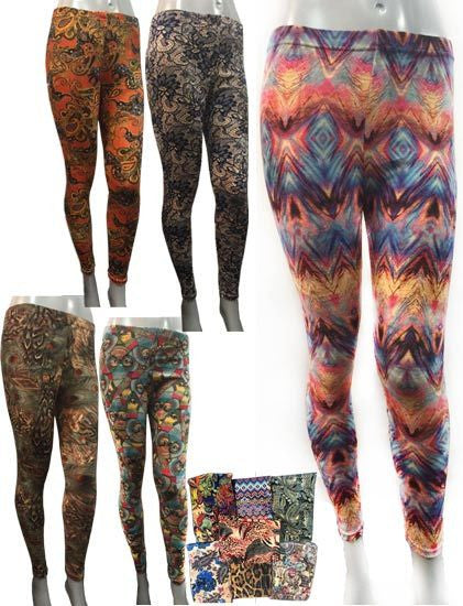 colorful-patterned-fleece-leggings