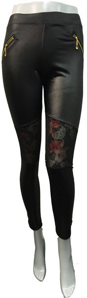 faux-black-leather-leggings-with-flower-design