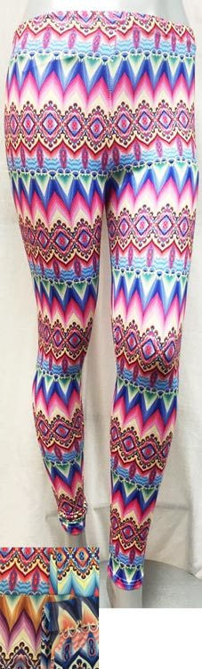 women's-multicolor-chevron-pattern-leggings