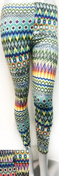 women's-muticolor-chevron-printed-leggings