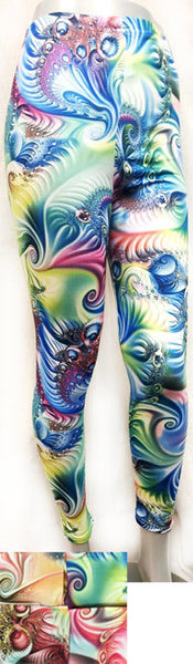women's-peacock-multicolor-printed-leggings