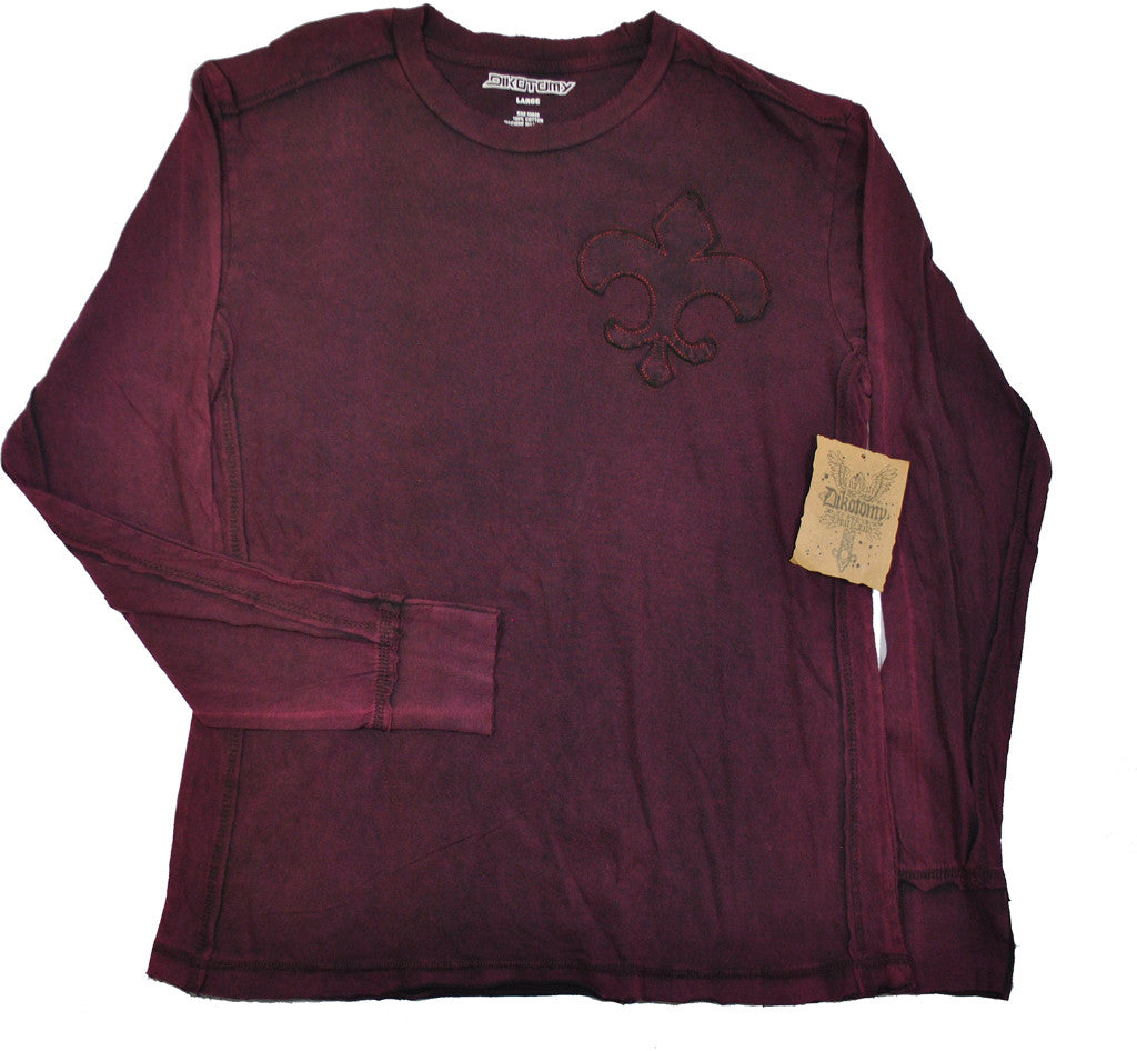 men's-long-sleeve-burgundy-t-shirt-with-detail