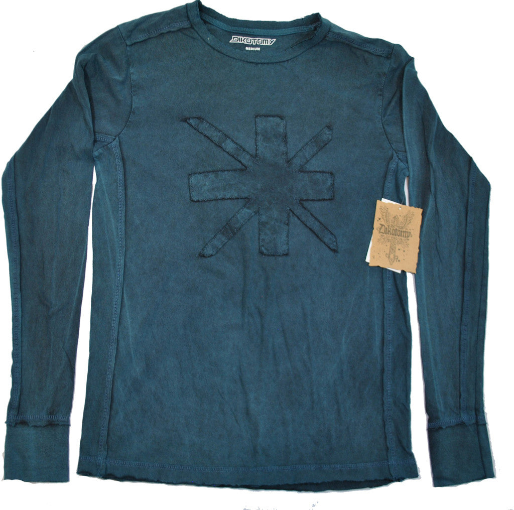 men's-long-sleeve-blue-t-shirt-with-patched-design