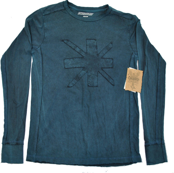 men's-long-sleeve-blue-t-shirt-with-patched-design