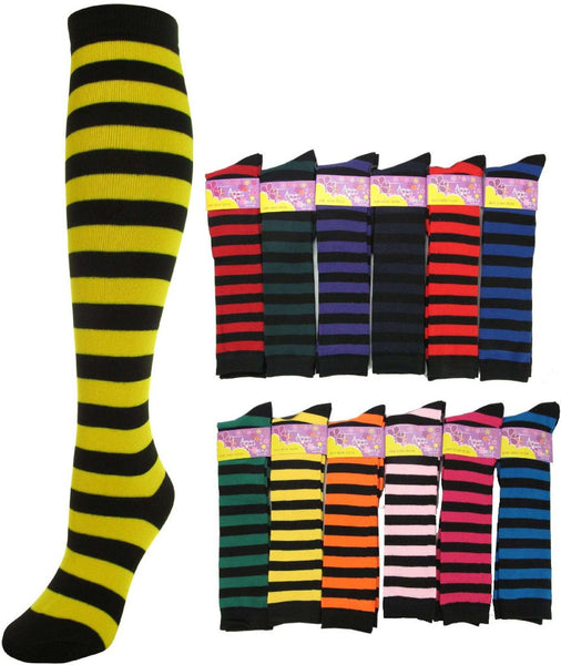 j.ann-ladies-stripe-knee-high-socks