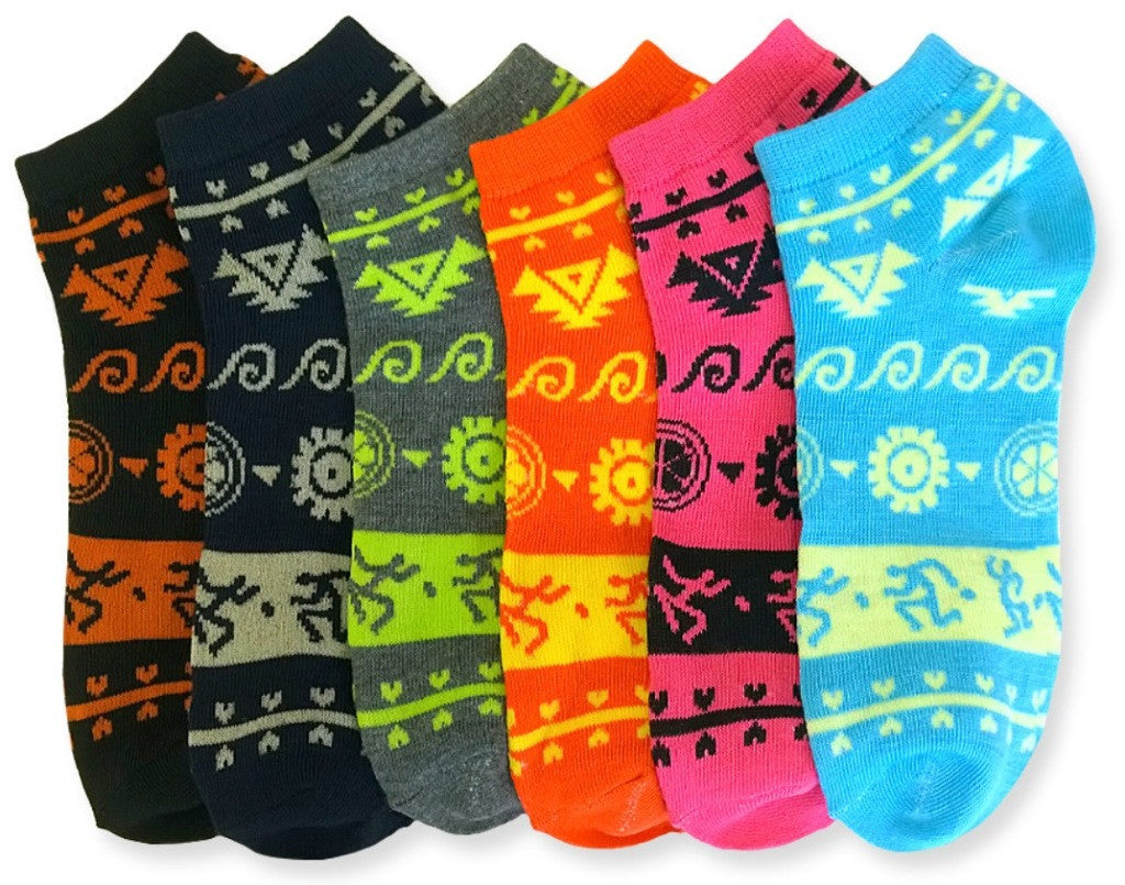 ladies-ankle-socks-african-design---size-9-11