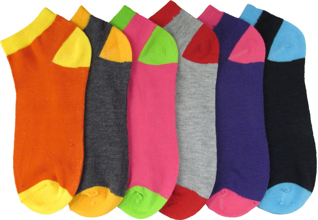 women/teen-ankle-socks---heel-toe-duo-colors