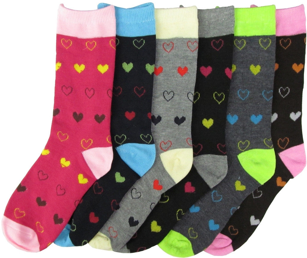 women/teen-crew-socks---heart-designs