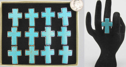 turquoise-color-cross-design-rings